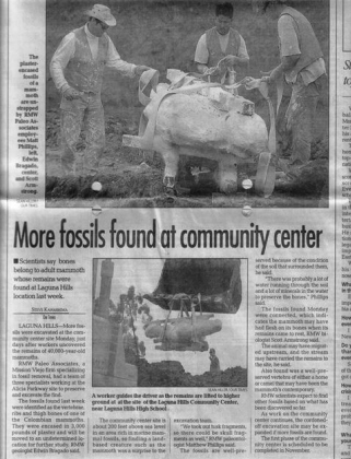 More Fossil Found, OC Register